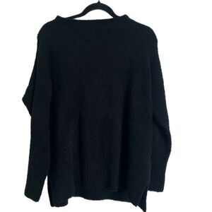 Eileen fisher organic cotton black sweater size medium casual. Basic